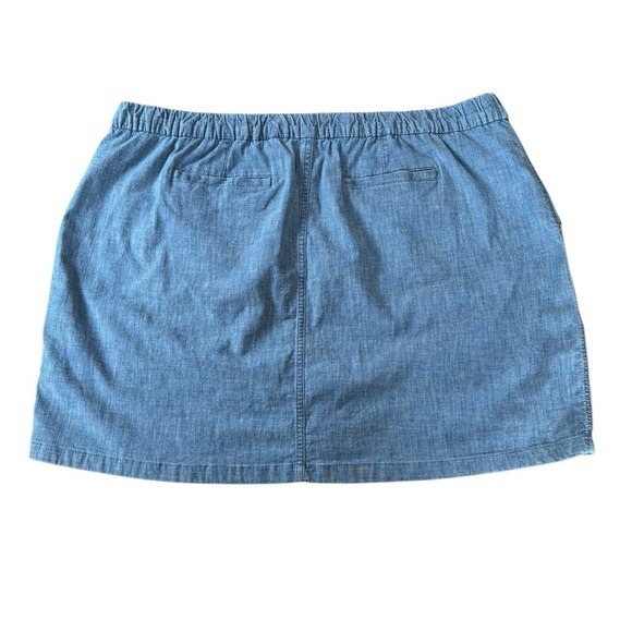 NWOT, Lands' End, Plus Size Skort With Elastic Waistband, 22W, Blue - Picture 8 of 9